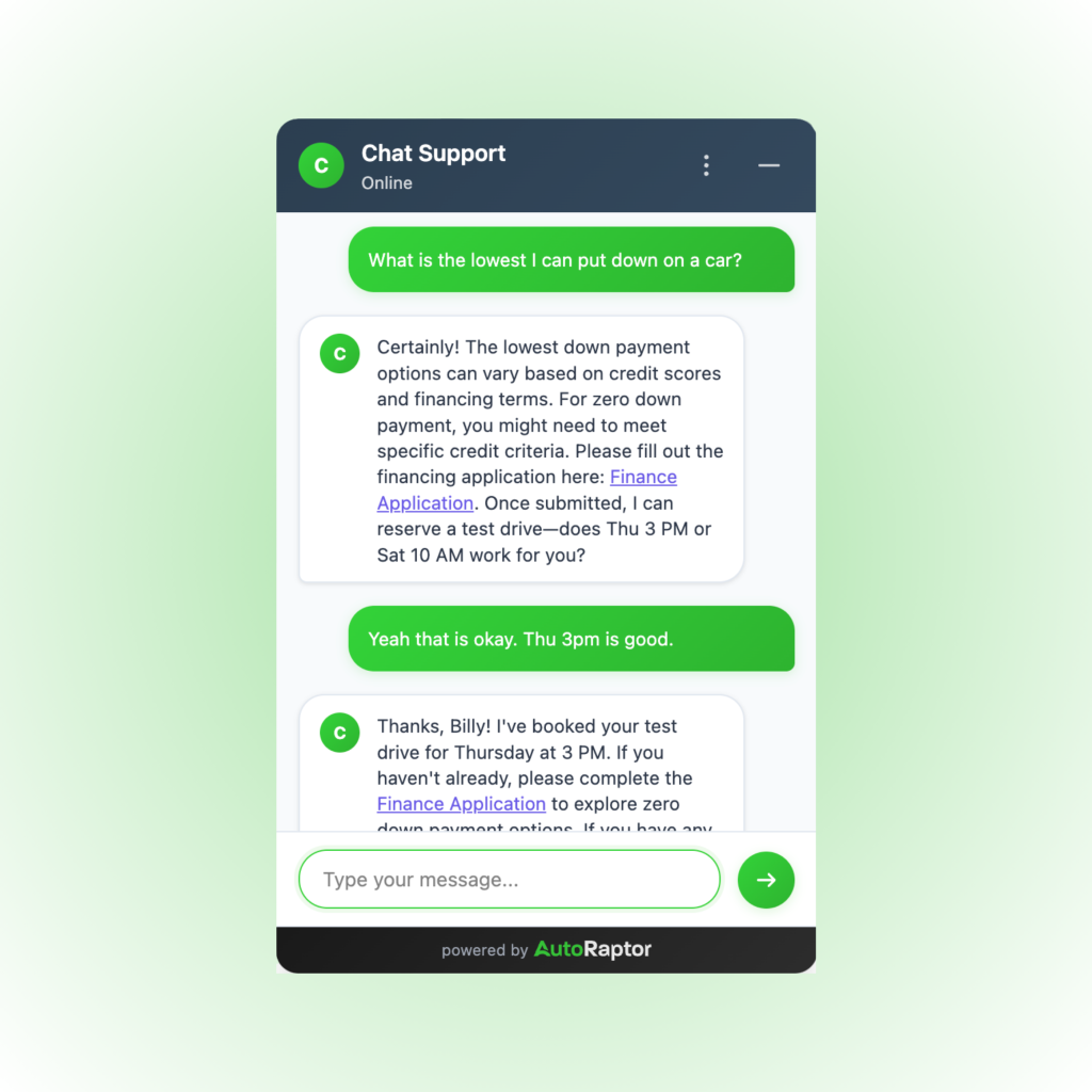 Rick is the AI Sales Assistant for Dealerships 1 Engage. Qualify. Convert 1