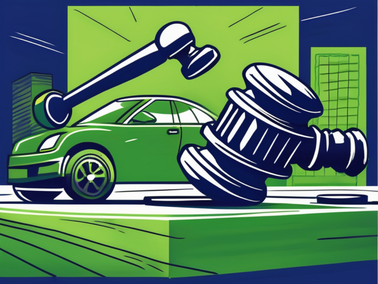 Unlocking Success: Navigating the World of Used Car Dealer Auctions 5 A gavel striking down on an auction block