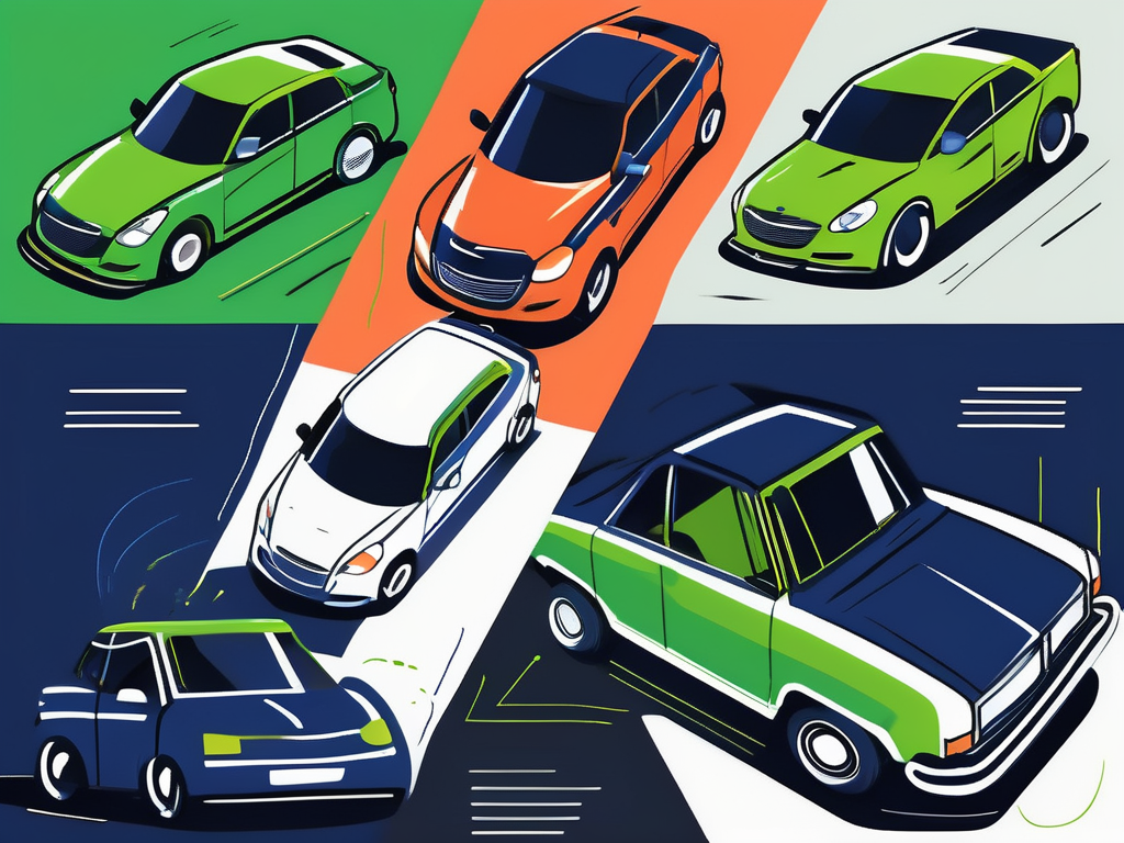 Five different cars