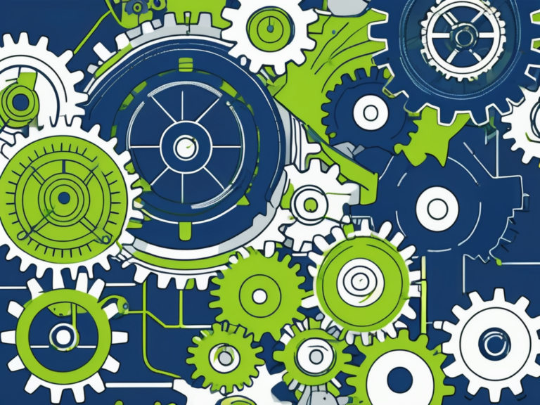A well-oiled machine with different gears and parts