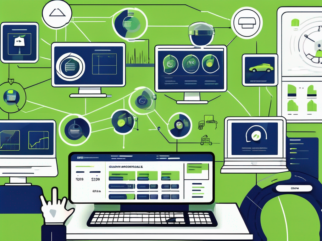 6 Quick Tips for Using An Auto Dealer CRM 1 A computer screen showing a crm interface with different auto dealer-related features