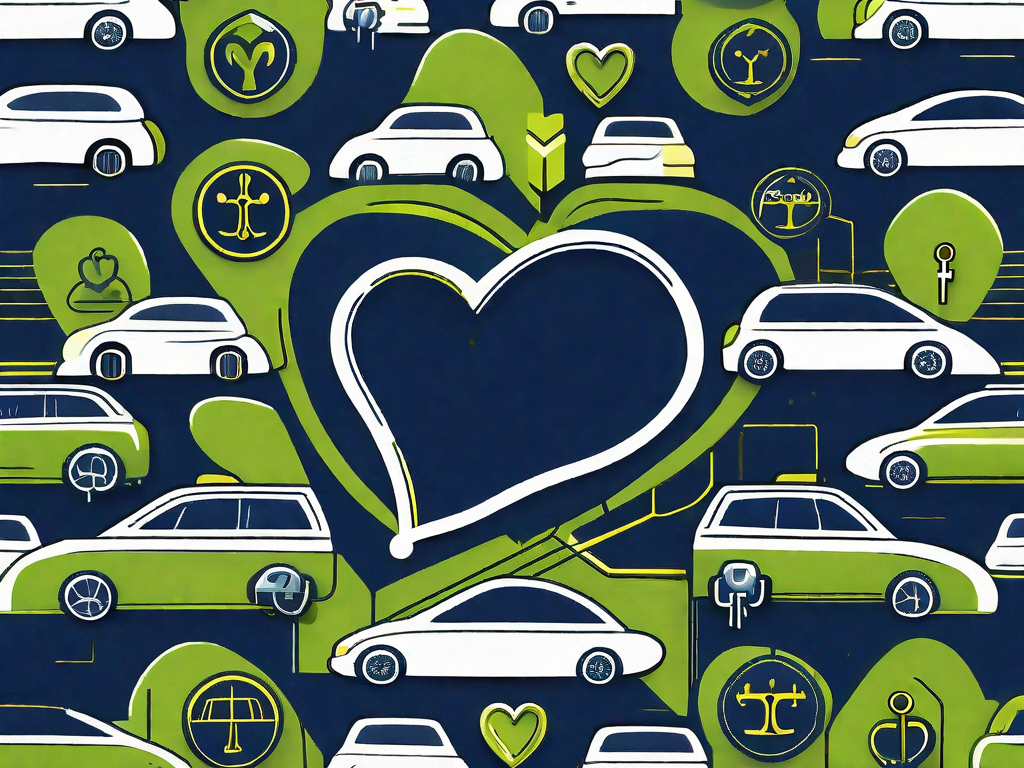Beyond Transactions: Building Lasting Loyalty in Your Dealership 1 A car dealership with various symbolic elements like a heart