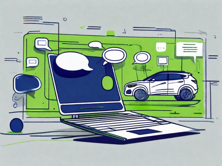 Chat Excellence: Managing Online Conversations for Your Car Dealership 1 A computer screen displaying various chat bubbles