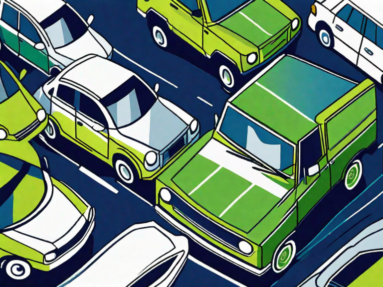 A car dealership lot filled with various types of cars